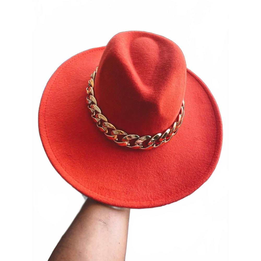 NEW LITTLE SECRET OF MINE women's fedora hats in red